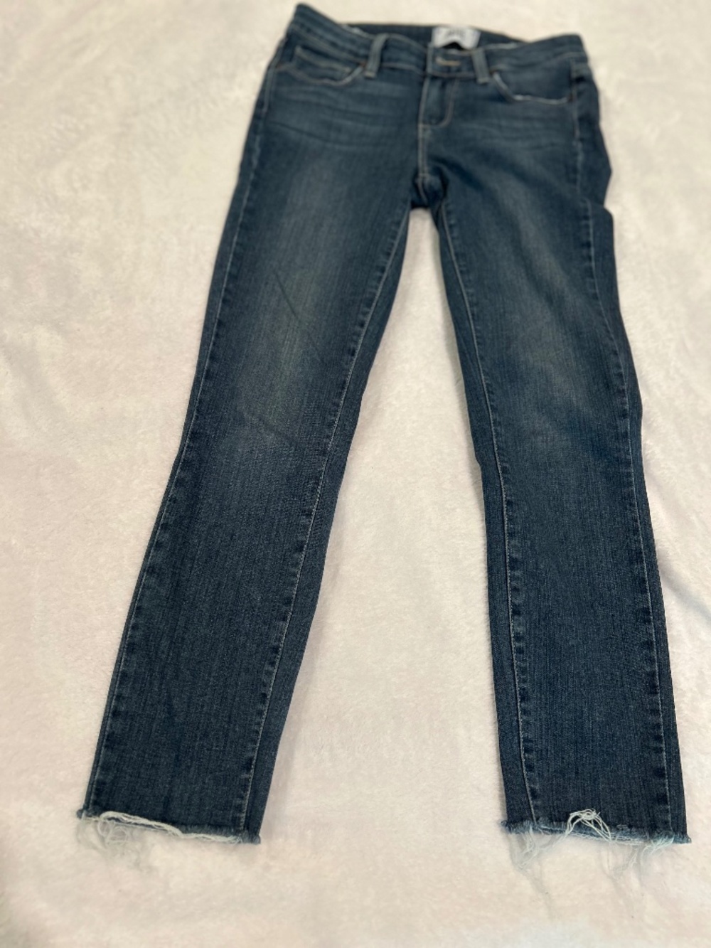 Paige Verdugo Ankle Denim Jeans 27 Raw Hem
